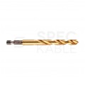 Wiertło do metalu HSS-G TIN 8,5x114mm RED HEX z uchwytem 1/4" Shockwave MILWAUKEE