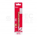 Wiertło do metalu HSS-G TIN 9x117mm RED HEX z uchwytem 1/4" Shockwave MILWAUKEE