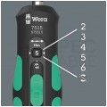 Wkrętak dynamometryczny nastawny 2-6 Nm z systemem szybkiego nastawiania do bitów HEX 1/4" Kraftform SPEED WERA