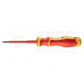 Wkrętak izolowany dla elektryka płaski PŁ 2,5 x 75mm 1kV NEO 04-130
