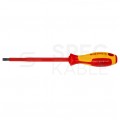 Wkrętak izolowany płaski 6,5x262mm VDE 1kV dla elektryka KNIPEX 98 20 65