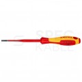Wkrętak izolowany płaski Slim 3,5x202mm VDE 1kV dla elektryka KNIPEX 98 20 35 SL