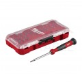 Wkrętak precyzyjny z wymiennymi końcówkami 39w1 Bity PH / PZ / SL / T / HEX / SP / TA/ SQ / Y / S / P + organizer MILWAUKEE