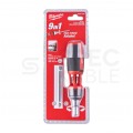 Wkrętak uniwersalny z grzechotką i magazynkiem 9w1 Bity PH / PZ / TX / PŁ MILWAUKEE