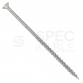 Wkręty ciesielskie w białym ocynku z łbem stożkowym i gniazdem TORX 5,0x120 mm MASTER 200szt