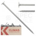 Wkręty ciesielskie z łbem podkładkowym i gniazdem w białym ocynku TORX 8,0x260 mm KLIMAS 50szt
