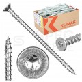 Wkręty dystansowe do poziomowania łat z łbem stożkowym i gniazdem TORX 6,0x80 mm w białym ocynku KLIMAS 200szt