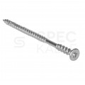 Wkręty dystansowe do poziomowania łat z łbem stożkowym i gniazdem TORX 6,0x80 mm w białym ocynku KLIMAS 200szt