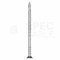 Wkręty dystansowe do poziomowania łat z łbem stożkowym i gniazdem TORX 6,0x80 mm w białym ocynku KLIMAS 200szt