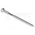 Wkręty dystansowe do poziomowania łat z łbem stożkowym i gniazdem TORX 6,0x90 mm w białym ocynku KLIMAS 100szt