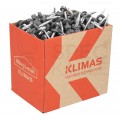 Wkręty farmerskie samowiercące 4,8x35 mm do blachy i drewna z podkładką EPDM popielate KLIMAS 250szt