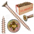 Wkręty hartowane do drewna 4,0x40 mm z łbem stożkowym i pełnym gwintem KLIMAS 5kg 500szt