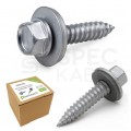 Wkręty samowiercące M6x25mm do fotowoltaiki nierdzewne A2 z podkładką EPDM 100szt