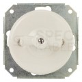 Włącznik światła podtynkowy pojedyńczy 10AX 250V IP20 biały ceramiczny bez ramki