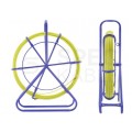 Włókno szklane do wciągania, przeciągania kabli pod drogami, miedzy studzienkami fi: 8mm (+/- 1mm) 100m Komplet ze stojakiem TELCOLINE