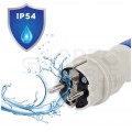 Wtyczka hermetyczna prądowa [2P+Z] Uni-Schuko 230V 16A szaro-niebieska IP54 EXTREM na kabel