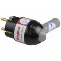 Wtyczka prądowa kątowa z dźwignią [2P+Z] Uni-Schuko 230V 16A czarno-szara na kabel LEGRAND
