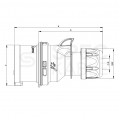 Wtyczka siłowa [5p] 16A 400V przenośna IP44 SHARK PCE na kabel