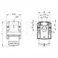 Wtyczka siłowa [5p] 16A 400V stała odbiornikowa IP44 PCE do obudowy