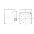 Wtyczka siłowa [5p] 16A 400V tablicowa prosta IP44 PAWBOL