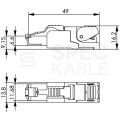 Wtyk beznarzędziowy PROFINET RJ45 8P8C kat.6A ekranowany FTP Telegärtner