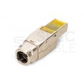 Wtyk beznarzędziowy RJ45 8P8C kat.6A ekranowany FTP STP 10Gb/s PoE++ DIGITUS