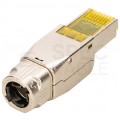 Wtyk beznarzędziowy RJ45 8P8C kat.8.1 ekranowany FTP POE++ DIGITUS