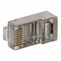 Wtyk modularny RJ45 8P8C kat.5e ekranowany FTP drut przelotowy NEKU WORECZEK 10szt.