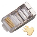 Wtyk modularny RJ45 8P8C kat.5e ekranowany STP Alantec WORECZEK 100szt.