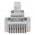 Wtyk modularny RJ45 8P8C kat.5e nieekranowany UTP drut przelotowy NEKU WORECZEK 100szt.