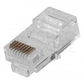 Wtyk modularny RJ45 8P8C kat.5e nieekranowany UTP drut przelotowy NEKU WORECZEK 100szt.