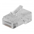 Wtyk modularny RJ45 8P8C kat.5e nieekranowany UTP drut przelotowy NEKU WORECZEK 100szt.