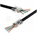 Wtyk modularny RJ45 8P8C kat.5e nieekranowany UTP drut przelotowy WORECZEK 100szt. Alantec