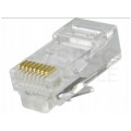 Wtyk modularny RJ45 8P8C kat.5e nieekranowany UTP linka WORECZEK 100szt.