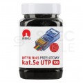 Wtyk modularny RJ45 8P8C kat.5e nieekranowany UTP uniwersalny drut linka przelotowy czarny NEKU opakowanie SŁOIK 100szt.