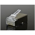 Wtyk modularny RJ45 8P8C kat.6 ekranowany FTP drut NEKU WORECZEK 100szt.