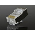 Wtyk modularny RJ45 8P8C kat.6 ekranowany FTP drut NEKU WORECZEK 100szt.