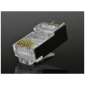 Wtyk modularny RJ45 8P8C kat.6 ekranowany FTP drut NEKU WORECZEK 50szt