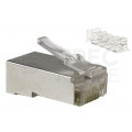 Wtyk modularny RJ45 8P8C kat.6 ekranowany STP linka Alantec WORECZEK 50szt.