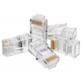 Wtyk modularny RJ45 8P8C kat.6 nieekranowany UTP drut Alantec WORECZEK 10szt.