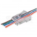 Wtyk modularny RJ45 8P8C kat.6 nieekranowany UTP drut przelotowy NEKU WORECZEK 100szt.