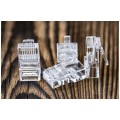 Wtyk modularny RJ45 8P8C kat.6 nieekranowany UTP drut przelotowy NEKU WORECZEK 100szt.