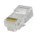 Wtyk modularny RJ45 8P8C kat.6 nieekranowany UTP linka NEKU WORECZEK 50szt