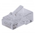 Wtyk modularny RJ45 8P8C kat.6 nieekranowany UTP uniwersalny drut linka NEKU opakowanie WORECZEK 100szt.