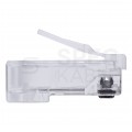 Wtyk modularny RJ45 8P8C kat.6 nieekranowany UTP uniwersalny drut linka przelotowy NEKU opakowanie WORECZEK 100szt.