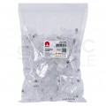 Wtyk modularny RJ45 8P8C kat.6 nieekranowany UTP uniwersalny drut linka przelotowy NEKU opakowanie WORECZEK 50szt.