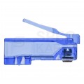 Wtyk modularny RJ45 8P8C kat.6 nieekranowany UTP uniwersalny drut linka przelotowy niebieski NEKU opakowanie SŁOIK 100szt.