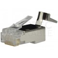 Wtyk modularny RJ45 8P8C kat.6A ekranowany FTP drut Molex