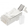 Wtyk modularny RJ45 8P8C kat.6A, kat.7 ekranowany FTP Alantec WORECZEK 100szt.