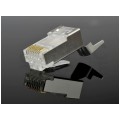 Wtyk modularny RJ45 8P8C kat.6A, kat.7 ekranowany FTP NEKU WORECZEK 100szt.